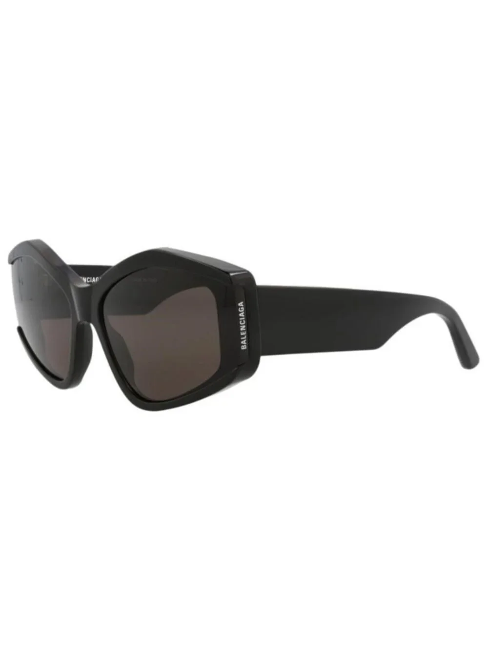 New Balenciaga Womens Cat Eye Black Black Grey Fashion Designer Sunglasses